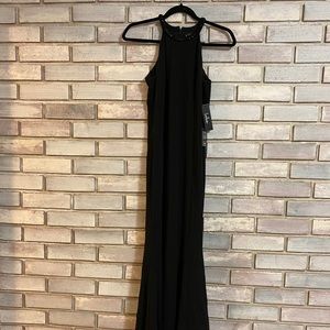 Lulu’s - Black Beaded Maxi Dress. Size Medium